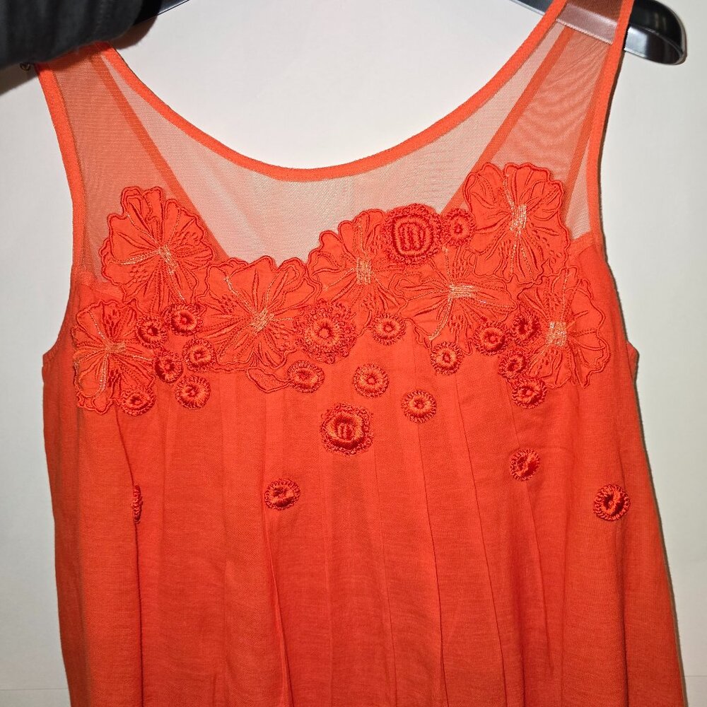 Meadow Rue Embroidered Sleeveless Dress – Size US 4 / UK 8 / EU 36